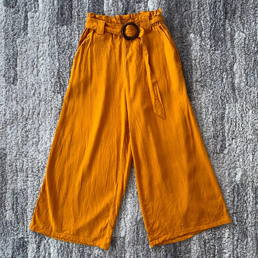 Cotton On Wide Leg Linen Pants